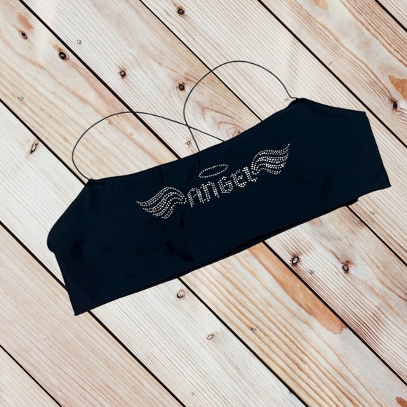 Edikted S black embellished crop top - Picture 2 of 10